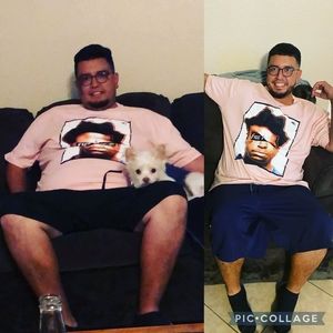 Lost 100 pounds time to let these cloths go